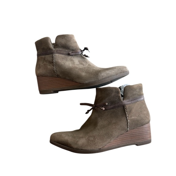 Bussola Brown Taupe Ankle Booties Size 8.5 - Picture 2 of 9